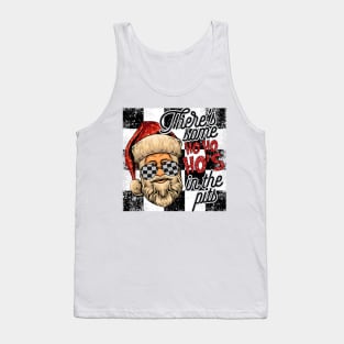 There's Some Ho Ho Ho's In The Pits Santa Drag Racing Tank Top